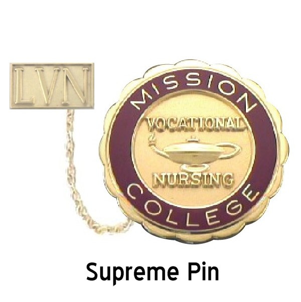 Mission College Supreme Pin - J Brandt Recognition