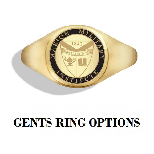 Gents Ring Black Accent Top