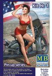 Masterbox Models - Marylin, Pin-Up Girl Sitting w/Hand on Cap