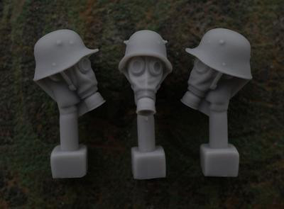 Minifigure Helmet - German Gas Mask