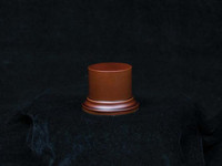 Andrea Miniatures - Noble Oval Wood Base - Brown Lacquer 10