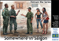 Masterbox Models - Somewhere in Saigon US Soldiers (2), Vietnamese Soldier & Prostitutes