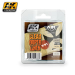 AK Interactive: Air Series - Clear Doped Linen WWI Planes Acrylic Paint Set