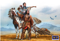 Masterbox Models - On the Great Plains Indian Family w/Horse & Accessories