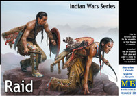 Masterbox Models - Raid, Indian Warriors on Warpath w/Weapons 