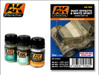 AK Interactive - Wash - Dust Effects Set w/White Spirits