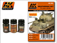 AK Interactive - Wash - Weathering Set for Green Vehicles