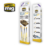 Ammo of MiG - Streaking and Vertical Surfaces Brush Set 