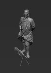 Jon Smith Modelbau - French Chauchat Gunner, WWI - 1/35th scale
