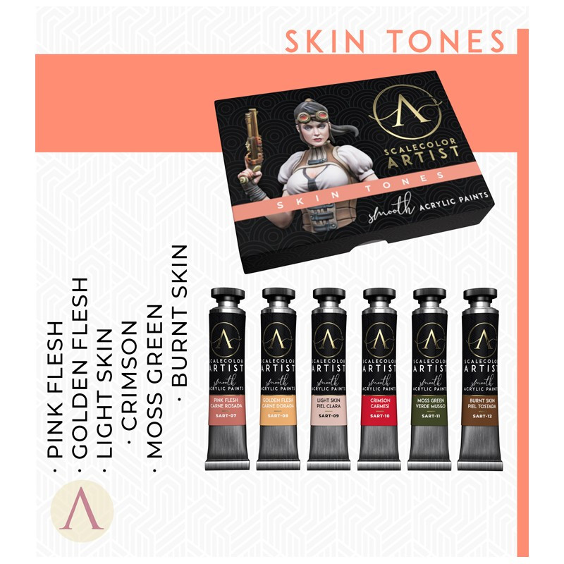 Skin tone sale acrylic paint set