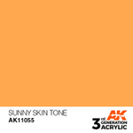 AK Interactive: 3rd Generation Acrylic - Sunny Skin Tone