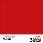 AK Interactive: 3rd Generation Acrylic - Clear Red