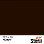 AK Interactive: 3rd Generation Acrylic - Sepia Ink