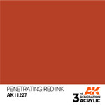 AK Interactive: 3rd Generation Acrylic - Penetrating Red Ink
