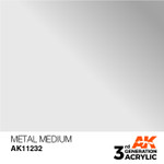 AK Interactive: 3rd Generation Acrylic - Metal Medium