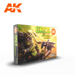 AK Interactive: 3rd Gen - Orcs & Green Models Acrylic Paint Set