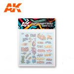 AK Interactive - Assorted Graffiti Decals