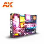 AK Interactive: 3rd Gen - Neon Acrylic Paint Set
