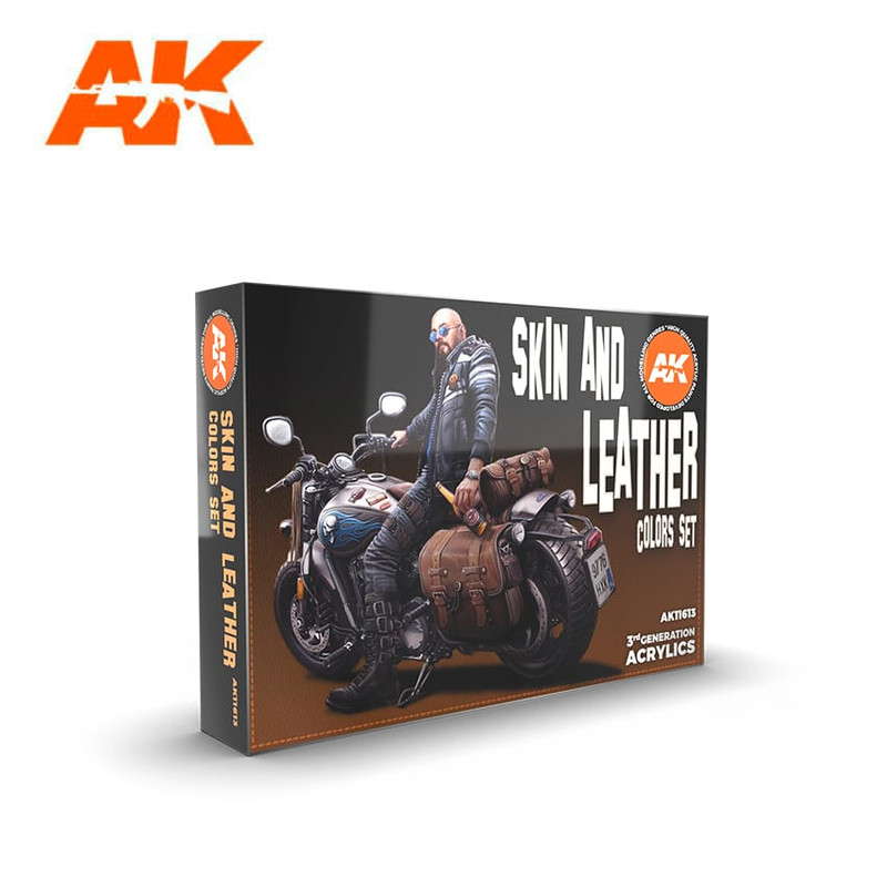 AK Interactive: 3rd Gen - Skin & Leather Acrylic Paint Set - LAST CAVALRY  LLC