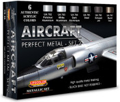 Lifecolor - Aircraft Perfect Metal #2 Diorama Acrylic Set 
