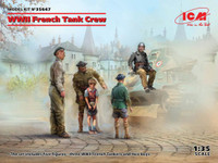 ICM Models - WWII French Tank Crew with father and son (4) 