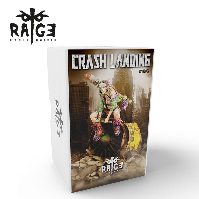 AK Interactive: Rage Resin Model - Crash Landing - LAST CAVALRY LLC