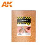 AK Interactive - Cork Sheets - Fine Grained - 200 X 300 X 1mm (2 Sheets)