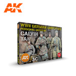 AK Interactive: 3rd Gen - WWII German Uniforms Personal Mixes by Calvin Tank Acrylic Paint Set 