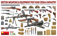  Miniart Models - WWII British Infantry Weapons & Equipment for Tank Crews