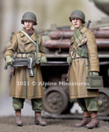 Alpine Miniatures - U.S. Machine Gun Team, Winter