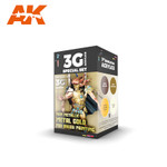 AK Interactive: Wargame Colors - Non-Metallic Metal Set (Gold)