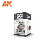 AK Interactive: Wargame Colors - Stone and Rock Effects Set
