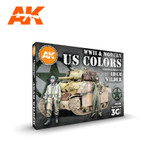 AK Interactive: Signature Set - Adam Wilder 3G WWII and Modern U. S. Colors