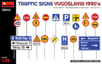 Miniart Models - Traffic Signs Yugoslavia 1990's
