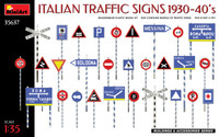 Miniart Models - Italian Traffic Signs 1930-40's