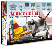 Lifecolor - 	WWII French Aircraft Camouflage Acrylic Set