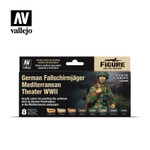 Vallejo - WWII German Fallschirmjager, Mediterranean Theater Uniforms Model Color Paint Set
