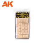 AK Interactive - 1/35 Wooden Box 004 Biohazard, 3 Units