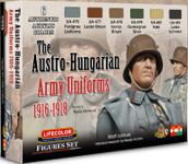 Lifecolor - 	Austro-Hungarian Army Uniforms 1916-18 Acrylic Set