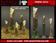 Reality in Scale - Large Tree Trunks - 5 resin pcs.