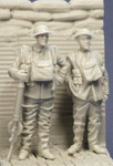 Resicast - WWI Lewis Gunner and Infantryman in waders Set