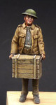Resicast - WWI British Soldier carrying a wooden box