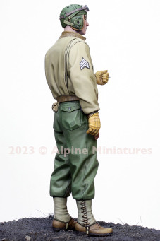 Figurines WW2 Alpine Miniatures - Équipage De Véhicule Militaire Américain, 1/35