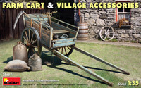Miniart Models - Farm Cart with Village Accessories