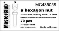 Masterclub - Hexagon Nut 1.2mm, Aperture 0.8mm