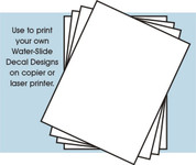 Stevens Int - 8-1/2"x11" White Decal Paper (4/pk) (for laser printer or copier)