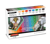 Lifecolor - Essential Basic Colors for Hobby & Modeling Vol. 1 Acrylic Set