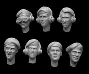 Firestorm Models -  Commonwealth Tanker Heads WW2/ Korea