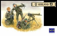 Masterbox Models - German Machine Gun Crew w/MG08 Gun, Eastern Front Kurland, 1944