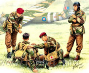 Masterbox Models - WWII British Paratroopers, Rigid Landing Operation Market Garden